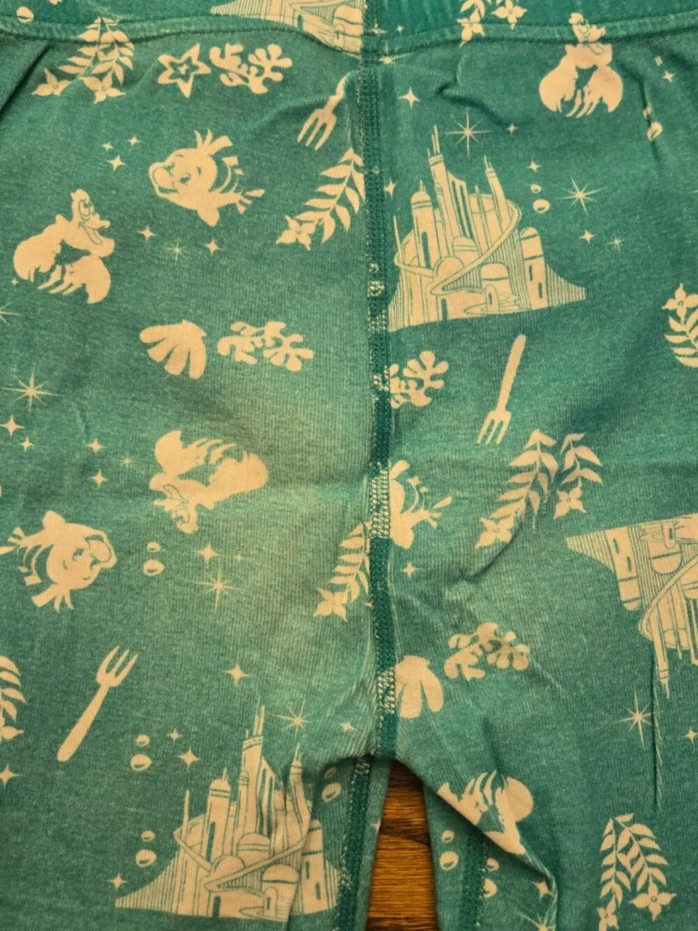 Hanna Andersson Disney Princess Pajamas PJ Short Johns Bundle 130 -8 Ariel Moana